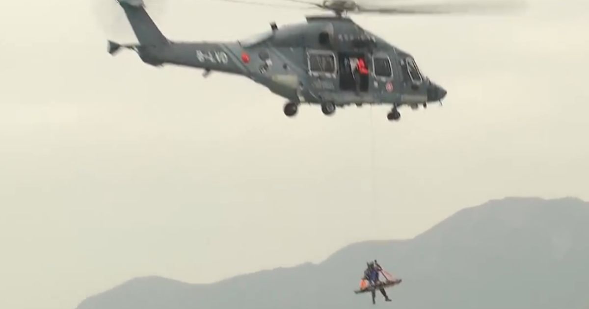 民航處聯同多個部門與解放軍駐港部隊舉行搜救演練