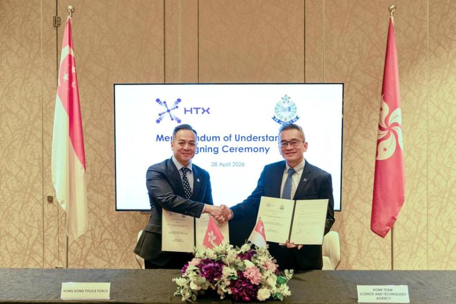 周一鳴率團到訪新加坡　簽署諒解備忘錄加強利用創科推動安全合作