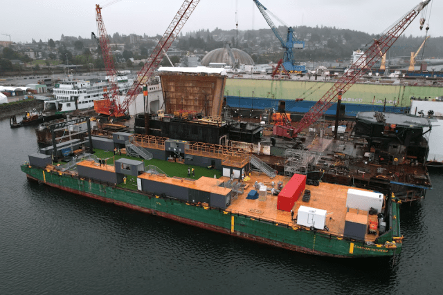 Seattle World Cup barge gives soccer’s global language a waterfront home