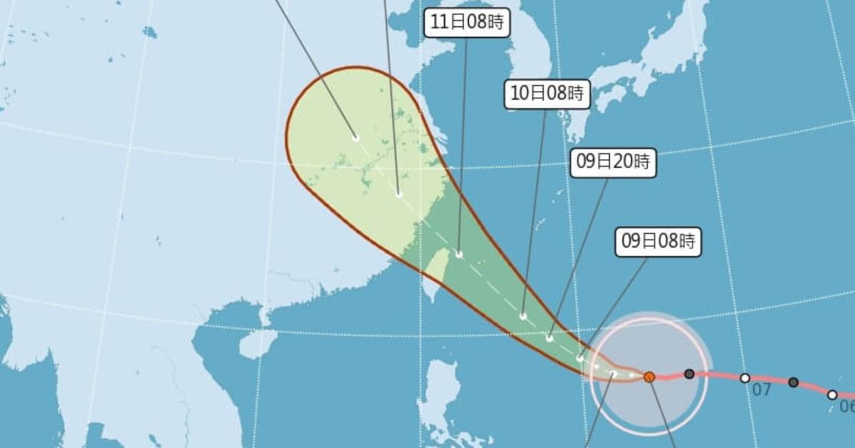 強颱巴威丨台灣氣象署:又強又大 料周五晚逼近台北