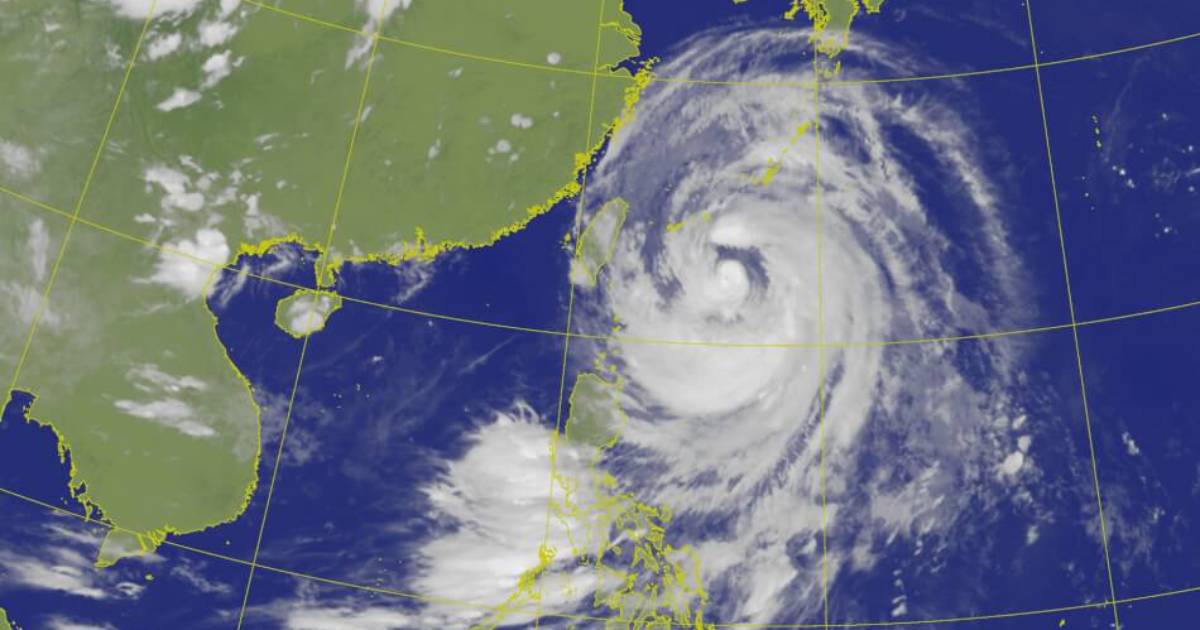 颱風巴威丨明凌晨到清晨間料碰觸台灣本島陸地