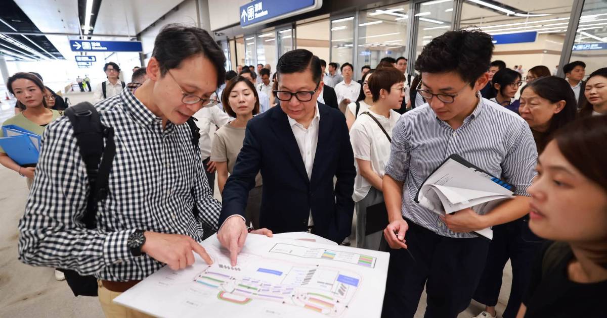 新皇崗口岸丨鄧炳強視察港方口岸區 適時公布開通日期